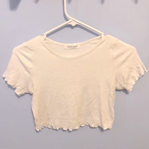 White cropped t-shirt